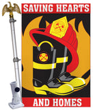 Saving Hearts and Homes Garden - Military Americana Vertical Applique Decorative Flags HG108065