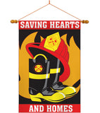 Saving Hearts and Homes Garden - Military Americana Vertical Applique Decorative Flags HG108065