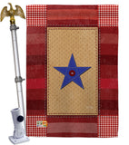 One Star Service - Military Americana Vertical Impressions Decorative Flags HG108070 Made In USA