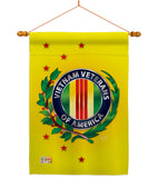 Vietnam Veteran - Military Americana Vertical Impressions Decorative Flags HG108235 Made In USA