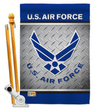 US Air Force - Military Americana Vertical Impressions Decorative Flags HG108421 Made In USA