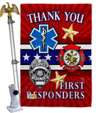 First Responders - Military Americana Vertical Impressions Decorative Flags HG108432 Made In USA