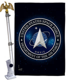 Space Force - Military Americana Vertical Impressions Decorative Flags HG108434 Made In USA