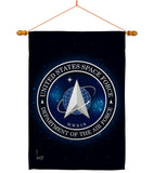 Space Force - Military Americana Vertical Impressions Decorative Flags HG108434 Made In USA