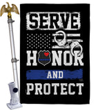 Serve Honor Protect - Military Americana Vertical Impressions Decorative Flags HG108441 Made In USA