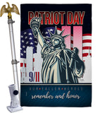 Our Fallen Heroes - Military Americana Vertical Impressions Decorative Flags HG108444 Made In USA