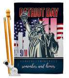 Our Fallen Heroes - Military Americana Vertical Impressions Decorative Flags HG108444 Made In USA