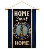 Home Sweet National Guard - Military Americana Vertical Impressions Decorative Flags HG108445 Made In USA