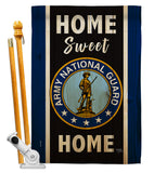 Home Sweet National Guard - Military Americana Vertical Impressions Decorative Flags HG108445 Made In USA