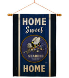 Home Sweet Seabees - Military Americana Vertical Impressions Decorative Flags HG108446 Made In USA