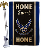 Home Sweet Air Force - Military Americana Vertical Impressions Decorative Flags HG108454 Made In USA