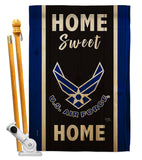 Home Sweet Air Force - Military Americana Vertical Impressions Decorative Flags HG108454 Made In USA