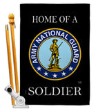 Home of National Guard Soldier - Military Americana Vertical Impressions Decorative Flags HG108468 Made In USA