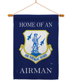 Home of Air National Guard Airman - Military Americana Vertical Impressions Decorative Flags HG108470 Made In USA