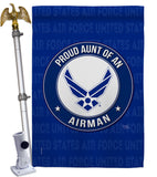 Proud Aunt Airman - Military Americana Vertical Impressions Decorative Flags HG108487 Made In USA