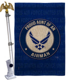 Proud Aunt Airman - Military Americana Vertical Impressions Decorative Flags HG108487 Made In USA