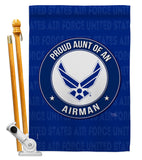 Proud Aunt Airman - Military Americana Vertical Impressions Decorative Flags HG108487 Made In USA