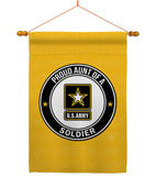 Proud Aunt Soldier - Military Americana Vertical Impressions Decorative Flags HG108488 Made In USA