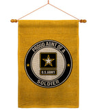 Proud Aunt Soldier - Military Americana Vertical Impressions Decorative Flags HG108488 Made In USA