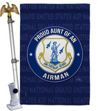 Air Force Proud Aunt Airman - Military Americana Vertical Impressions Decorative Flags HG108489 Made In USA