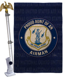 Air Force Proud Aunt Airman - Military Americana Vertical Impressions Decorative Flags HG108489 Made In USA