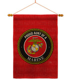 Proud Aunt Marines - Military Americana Vertical Impressions Decorative Flags HG108491 Made In USA