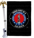 Army Proud Aunt Soldier - Military Americana Vertical Impressions Decorative Flags HG108492 Made In USA