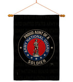 Army Proud Aunt Soldier - Military Americana Vertical Impressions Decorative Flags HG108492 Made In USA