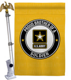 Proud Brother Soldier - Military Americana Vertical Impressions Decorative Flags HG108497 Made In USA