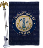 Air Force Proud Brother Airman - Military Americana Vertical Impressions Decorative Flags HG108498 Made In USA