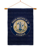 Air Force Proud Brother Airman - Military Americana Vertical Impressions Decorative Flags HG108498 Made In USA