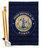 Air Force Proud Brother Airman - Military Americana Vertical Impressions Decorative Flags HG108498 Made In USA