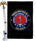 Army Proud Brother Soldier - Military Americana Vertical Impressions Decorative Flags HG108501 Made In USA