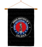 Army Proud Brother Soldier - Military Americana Vertical Impressions Decorative Flags HG108501 Made In USA