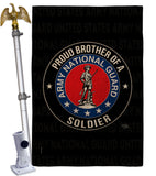 Army Proud Brother Soldier - Military Americana Vertical Impressions Decorative Flags HG108501 Made In USA