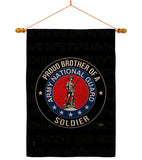 Army Proud Brother Soldier - Military Americana Vertical Impressions Decorative Flags HG108501 Made In USA