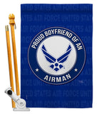 Proud Boyfriend Airman - Military Americana Vertical Impressions Decorative Flags HG108505 Made In USA