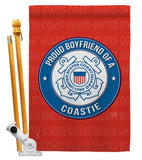 Proud Boyfriend Coastie - Military Americana Vertical Impressions Decorative Flags HG108508 Made In USA