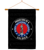 Army Proud Dad Soldier - Military Americana Vertical Impressions Decorative Flags HG108519 Made In USA