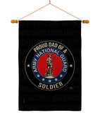 Army Proud Dad Soldier - Military Americana Vertical Impressions Decorative Flags HG108519 Made In USA