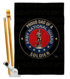 Army Proud Dad Soldier - Military Americana Vertical Impressions Decorative Flags HG108519 Made In USA