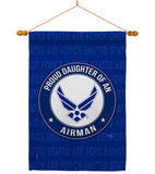 Proud Daughter Airman - Military Americana Vertical Impressions Decorative Flags HG108523 Made In USA