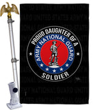 Army Proud Daughter Soldier - Military Americana Vertical Impressions Decorative Flags HG108528 Made In USA