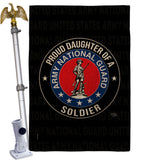 Army Proud Daughter Soldier - Military Americana Vertical Impressions Decorative Flags HG108528 Made In USA