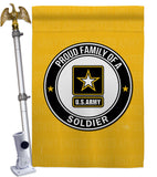 Proud Family Soldier - Military Americana Vertical Impressions Decorative Flags HG108533 Made In USA