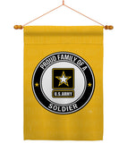 Proud Family Soldier - Military Americana Vertical Impressions Decorative Flags HG108533 Made In USA