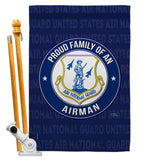 Air Force Proud Family Airman - Military Americana Vertical Impressions Decorative Flags HG108534 Made In USA