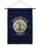 Air Force Proud Family Airman - Military Americana Vertical Impressions Decorative Flags HG108534 Made In USA