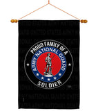 Army Proud Family Soldier - Military Americana Vertical Impressions Decorative Flags HG108537 Made In USA