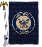 Proud Family Sailor - Military Americana Vertical Impressions Decorative Flags HG108538 Made In USA